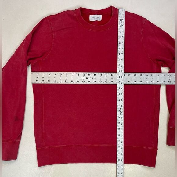 Ovadia & Sons Crewneck Sweatshirt Men Medium Red - Picture 10 of 10